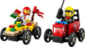 Pizza vs. Fire Truck Race Car Pack