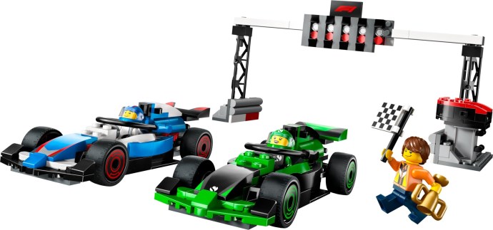 F1 Grid with VCARB & Sauber Race Cars
