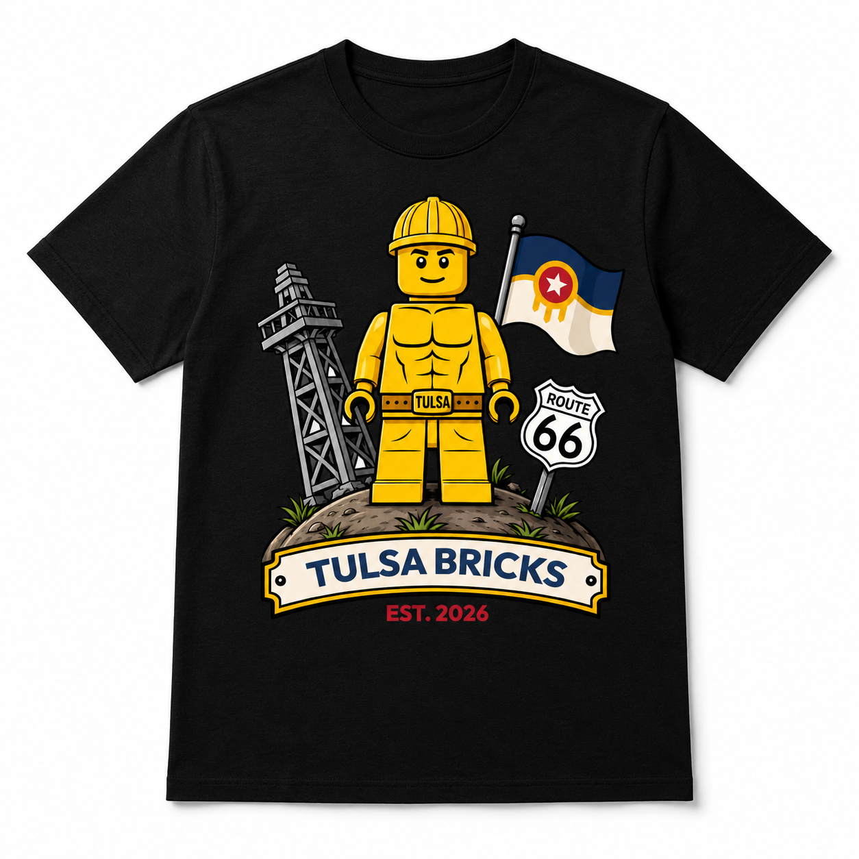 Golden Driller Brick Tee
